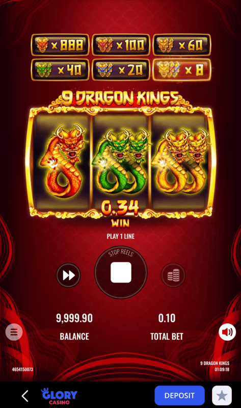 9 Dragon Kings স্লট গেম
