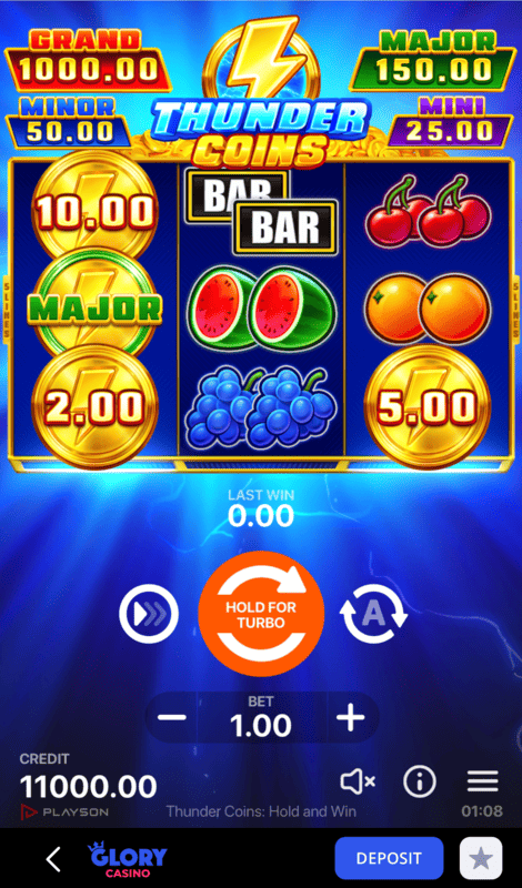 Thunder Coins: Hold and Win – ডেমো ভার্সন
